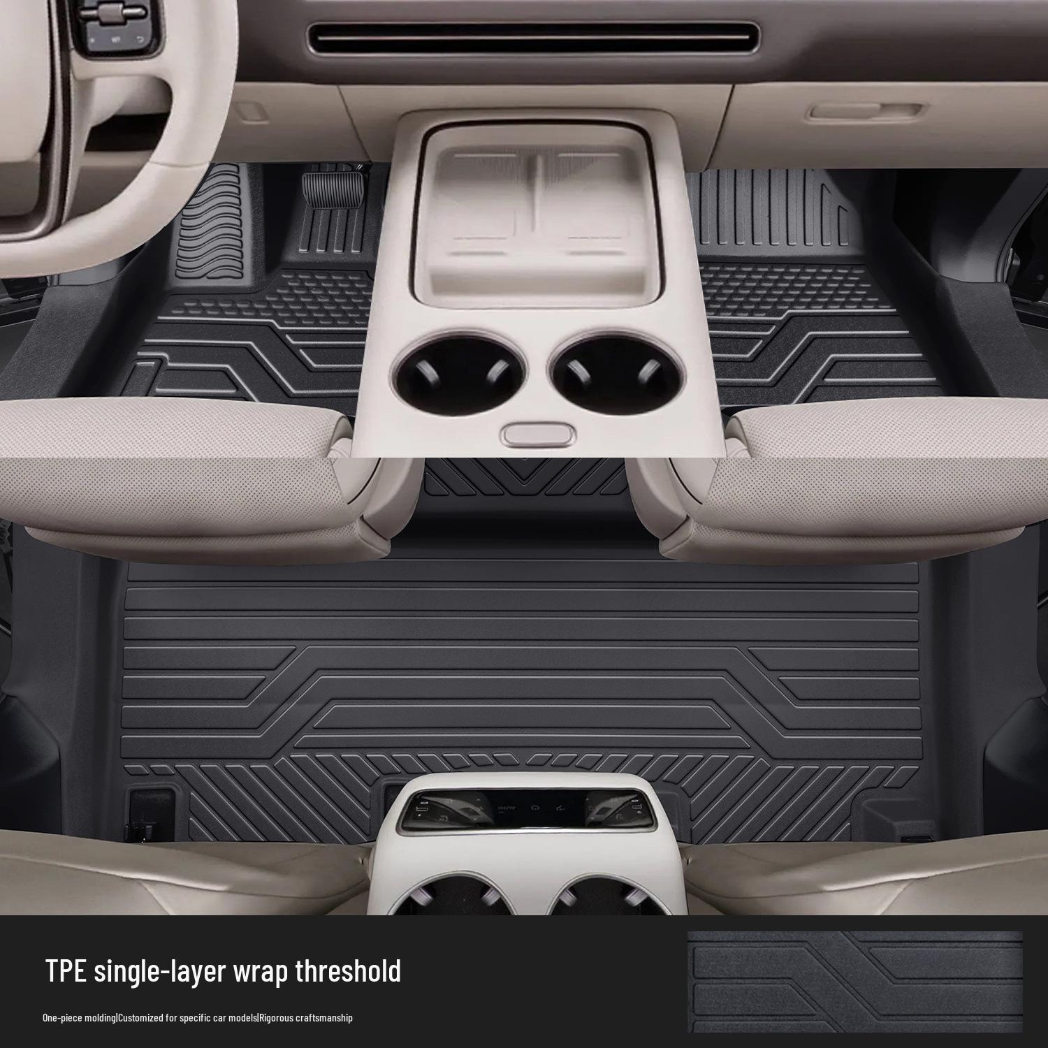 Full Coverage TPE Car Floor Mats for Ideal i8 - Interior Modification & Decoration Accessories 90*130