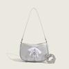 Niche with a sporty and elegant Underarm Stick Bag minimalist and high-end texture Lace Bow