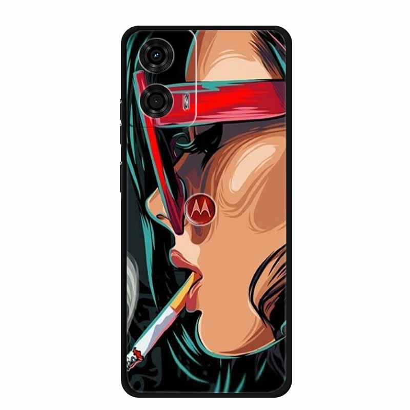 For Motorola G Stylus 5G 2024 Case TPU Animals Soft Silicone Phone Cases For Moto G Stylus 5G 2024 Wolf Protective Back Cover