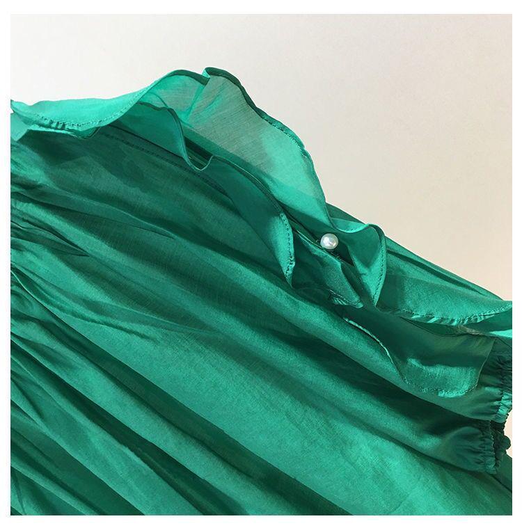 2025 Women's Sweet Chiffon T-Shirt: Flattering Summer Style, Versatile Short-Sleeve for Plus-Size Fashion.