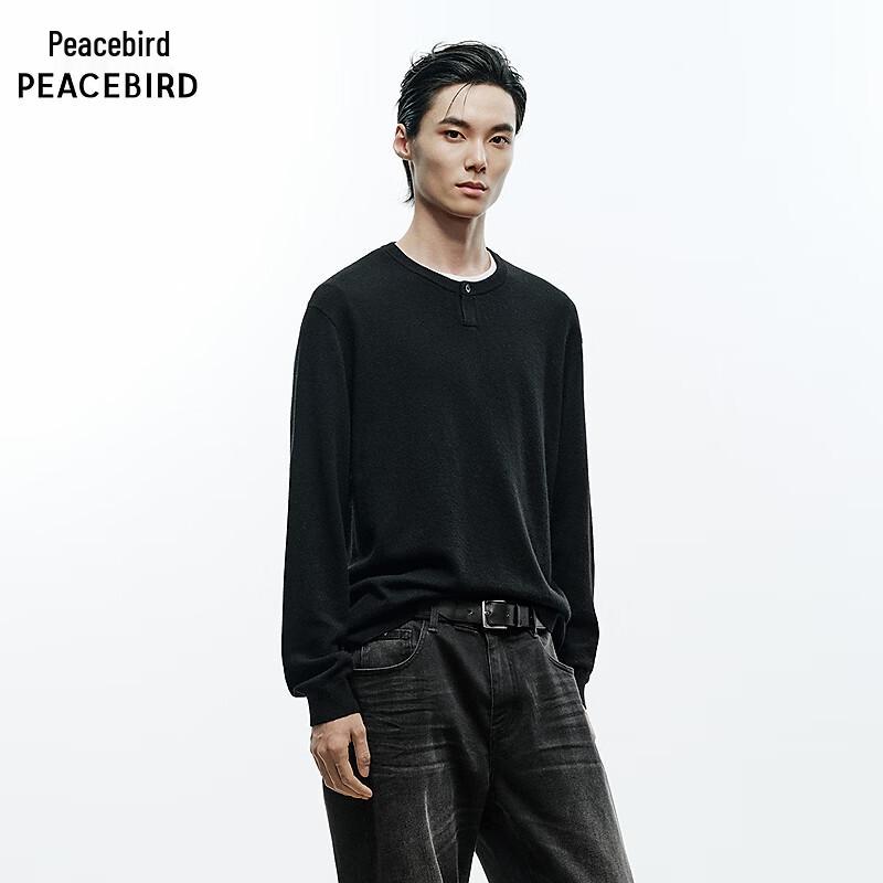Peacebird Men's Crew Neck Pullover Sweater