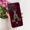 Für Motorola Moto G77 G67 2026 Königskrone Initialen Handyhülle Für Motorola MotoG77 MotoG67 Schwarzes Silikon Weiche Stoßfänger
