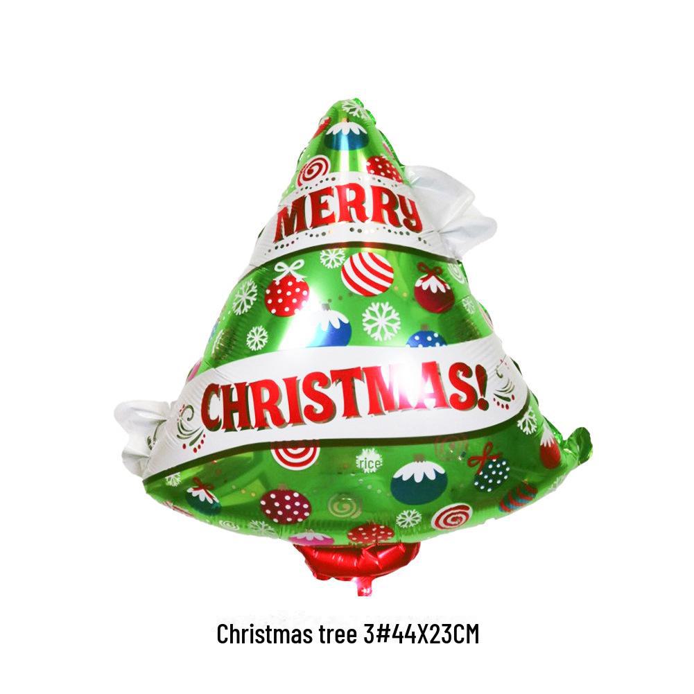 Christmas Tree Snowflake Aluminum Film Balloons for Party Decoration