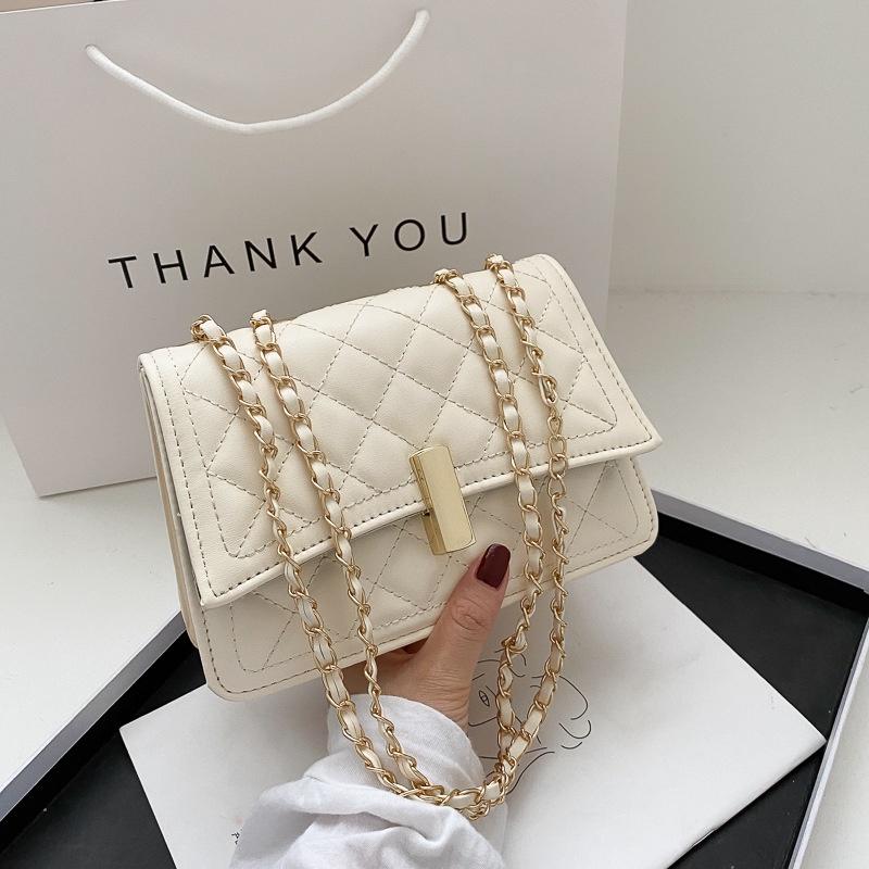 IELGY New Women's Bag Fashion Diamond Chain All-match Simple Shoulder Messenger Bag