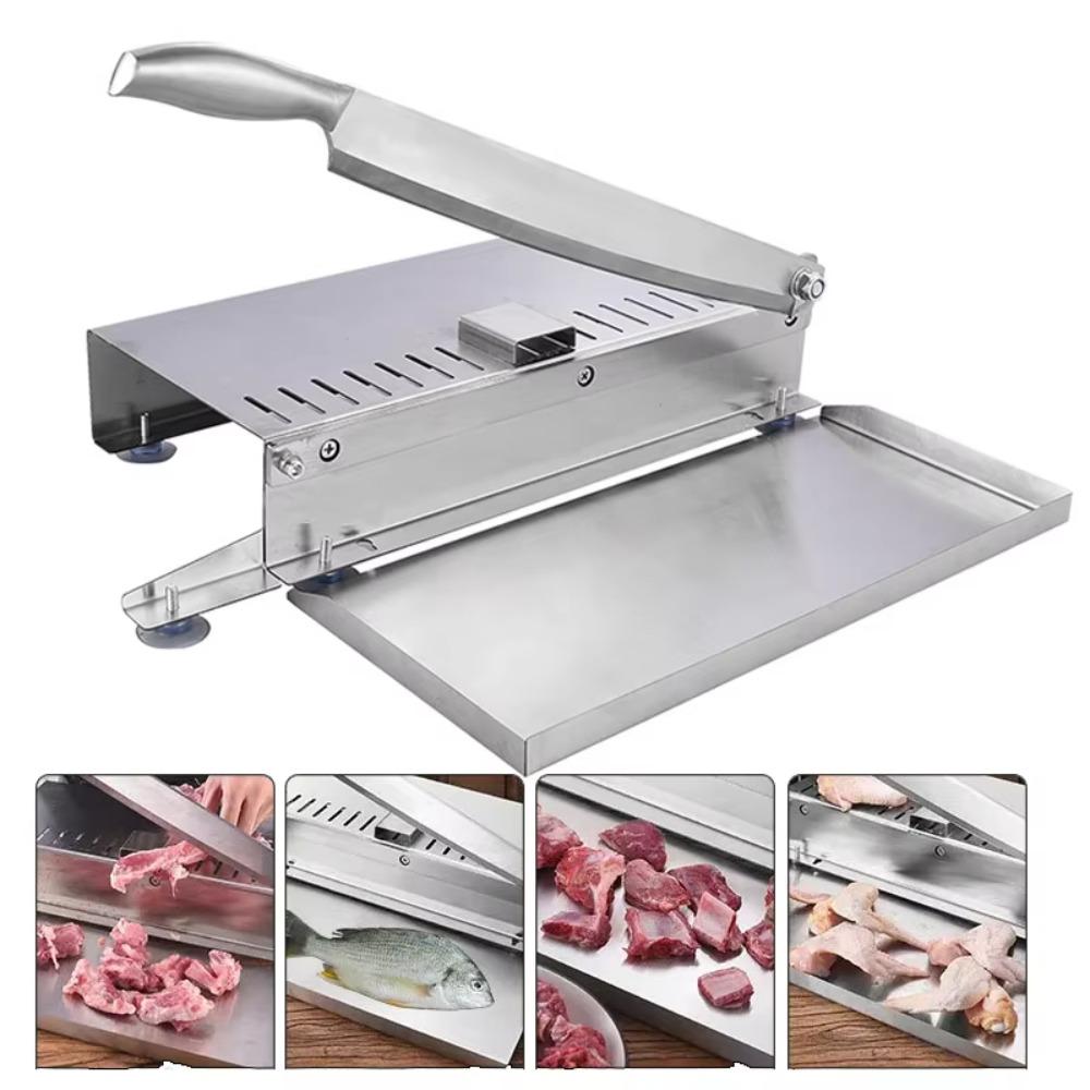 Manual Bone Cutting Machine Stainless Steel Mutton Rolls Cutter Multifunctional Meat Slicer  Rib