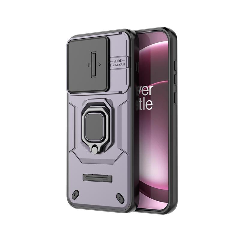 Push Window Phone Case For OnePlus 15 Anti-knock Ring Holder Magnetic Back Cover OnePlus 15 Case For OnePlus 15 Case 6.78 Inch