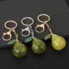 Keychain Pendant Imitation Glitter Pear Shape Zinc Alloy Key Chain with Lobster Clasp Easy To Hang Key Holder Backpack Car Accessory