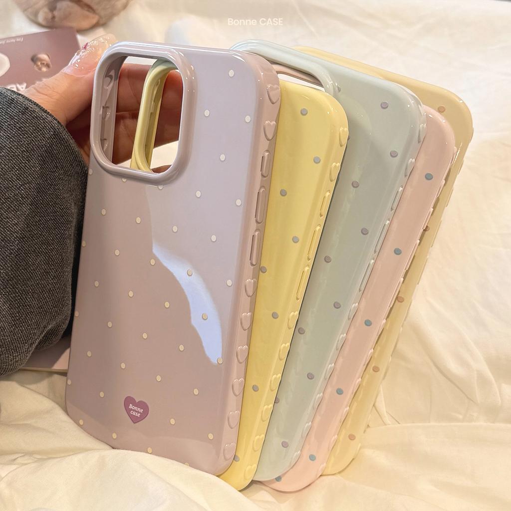 Aplicabil Pentru Husă Telefon Mobil Apple 16 IPhone 17 Culoare Contrastantă Simplu Buline 15 Promax 14 Complet Inclusiv 13 Proaspăt