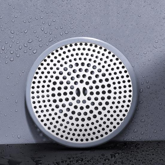 Stainless Steel Floor Drain Filter Hair Catcher with Silicone Ring Rust-Resistant Bathroom Sink Strainer Shower