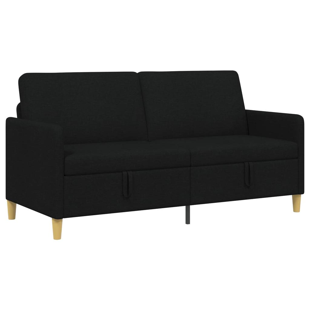 Storage Sofa In Black 172 X 78 X 87 Cm Polyester
