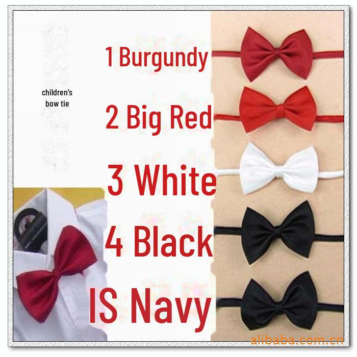 Korean Style Fashion Casual Polyester Silk Jacquard Bow Tie for Banquet and Business Events