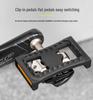 Mountain Bike Pedal Cleats Converter: Clipless To Flat with Straps & Reflectors