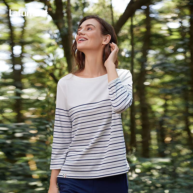 LAFUMA Women s Outdoor Quick-Dry Striped 3/4 Sleeve T-Shirt 40
