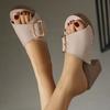 Nowe Damskie Buty na Wysokim Obcasie Międzynarodowe Duże Rozmiary Obcas Blokowy Modne Codzienne Sandały