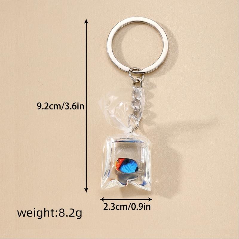 Creative Marine Life Keychain Pendant Practical Keyrings Charm for Women Girls
