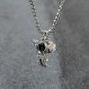 2Pcs Lovers Matching Friendship Spaceman Astronaut Pendant Magnetic Distance Couple Necklace Jewelry Anniversary Gift