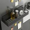 1pc Heavy Duty Magnetic Refrigerator Storage Rack Carbon Steel Refrigerator Spice Rack Strong Magnet, Space Saving Storage Rack