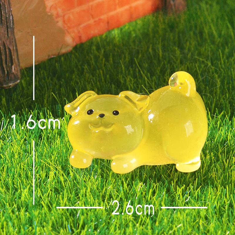 זוהרים, ישבנים מורמים חיות מיקרו-נוף צמחים בעציץ פריטי נוי מכוניות חיות קטנות