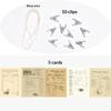1:12 Dollhouse Mini Wall Decoration Card Holder Nordic Retro Ins Style Ornament for Scene Display Micro Landscape DIY