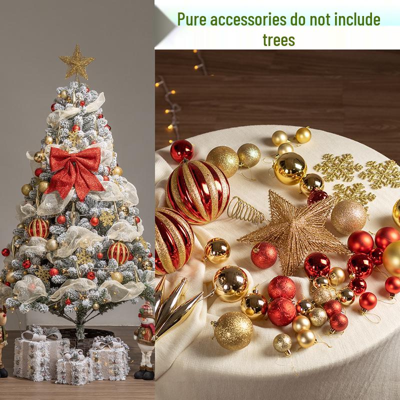 

Winter Inclination DIY Christmas Tree Ornament Set - Gold & Red (1.5m, 1.8m, 2.1m)