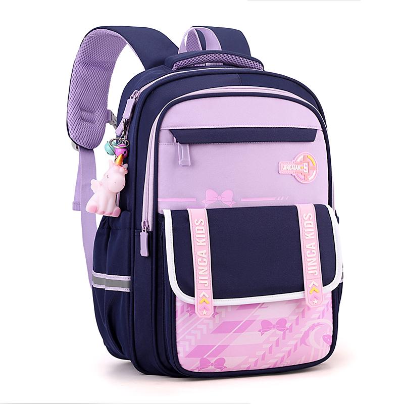 Schoolbag For Primary School Students Grade 1-6 Large Capacity Lightweight Backpack For Reducing Burden Backpack For Boys And Girls Children