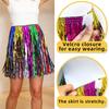 Colorful Tassel Carnival Dance Dress 40cm Performance Grass Skirt Women's Party Decoration Belt Half Skirt