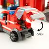 756pcs Fire Station Model Building Blocks Truck Helicopter Firefighter Bricks City Educational Toys For Children Gift
