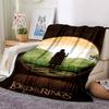 1pc Lord of the Rings Flannel Blanket Soft Warm Throw for Home, Office, Travel, All-Season Cozy Bedding GiftL1221