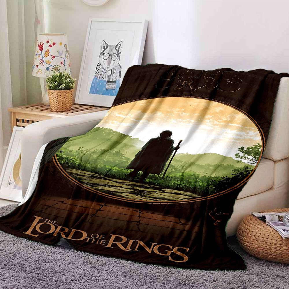

1pc Lord of the Rings Flannel Blanket Soft Warm Throw for Home, Office, Travel, All-Season Cozy Bedding GiftL1221 80cmx120cm(31inx47in)