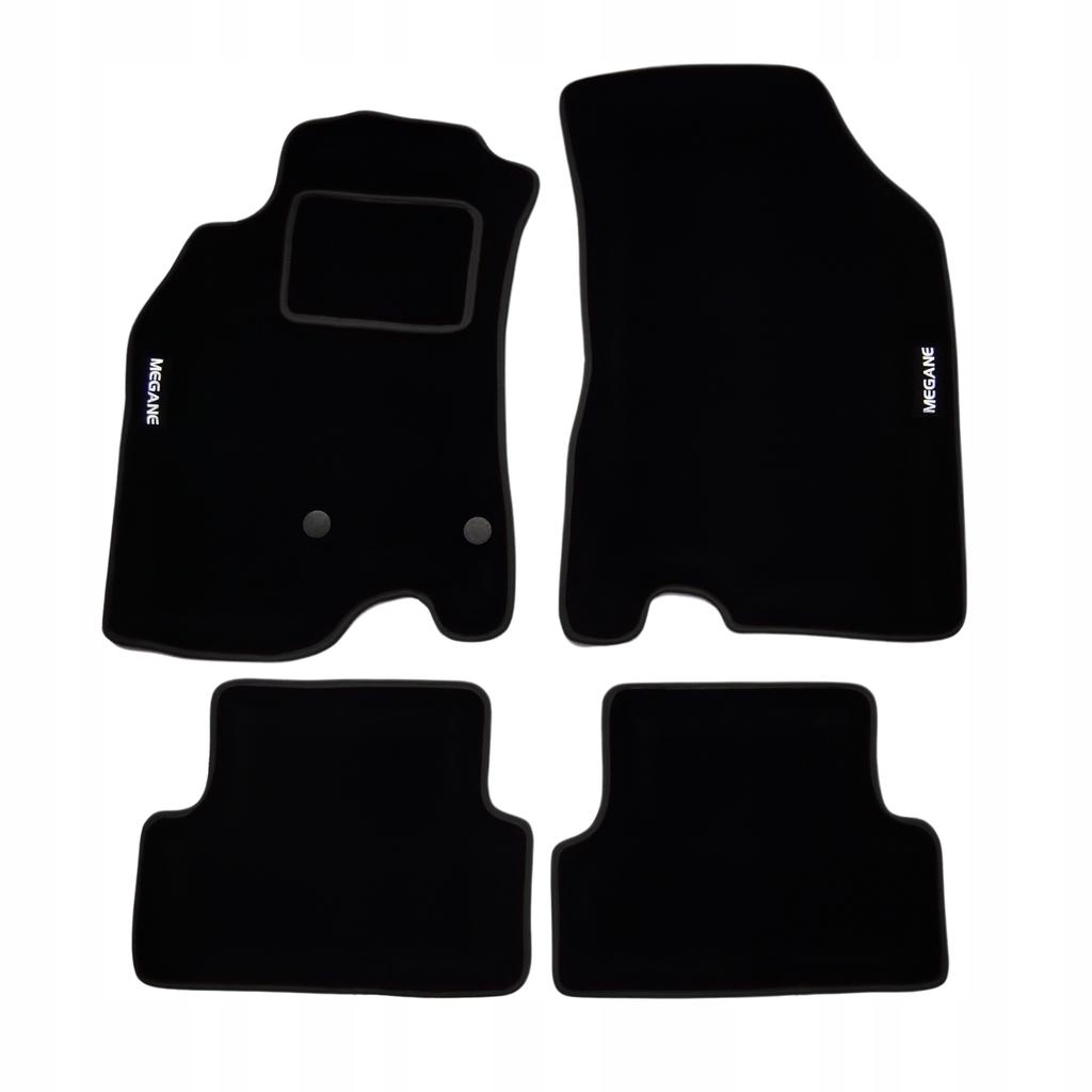 Renault Megane III Estate 2009-2016R Velour Car Mats Embroidery B