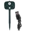 Solar Powered Animal Repellent Ultrasonic Waterproof Pest Repeller for Yard Garage Porch