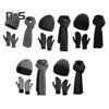 3 Pcs/Set Unisex Winter Beanie Scarf Gloves Set Thick Knitted Warm Cap Touchscreen Gloves Elastic Ear Protection Windproof Winter Outdoor Cycling