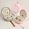 1 PC Portable Handheld PU Leather Jewelry Box, High-End Travel Jewelry Organizer, Ring and Necklace Jewelry Box, Holiday Gift