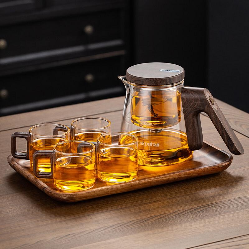 Magnetic Heat-Resistant Glass Tea Infuser Pot Set