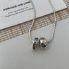 Trendy Exquisite Zircon Pendant Necklaces For Women New Design Rainbow Double Circle Chokers Snake Bone Chain Neck Jewelry Gift
