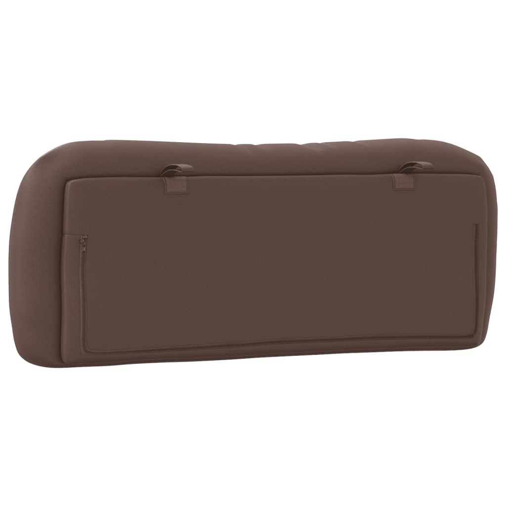 Vidaxl Headboard Pillow, Brown, 100 Cm, Faux Leather
