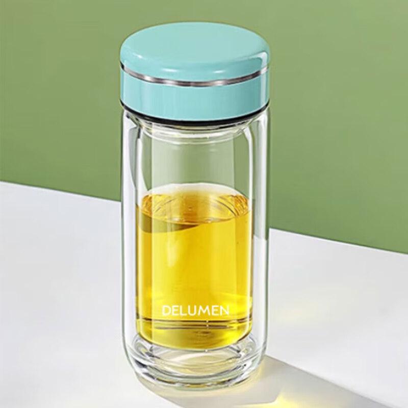 Deluman Double-Layer Heat-Resistant Glass Cup