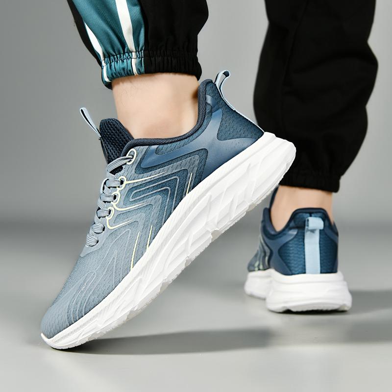 Mens Running Shoes Luxury Shoes  Outdoor Sneakers Cushioning Breathable Mesh Off Road Trainer Shoes Race Non Slip Fashion