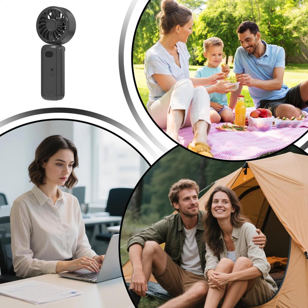 Clip On Fan Rechargeable Handheld Personal Mini Personal Fan Portable Cooling For Home Bedroom Office Desk Table Stroller Travel