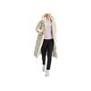 Fila Fitness Logo Comfortable Warm Casual Long Hooded Down Jacket Women Outerwear Vanilla-White A11W441908FIV