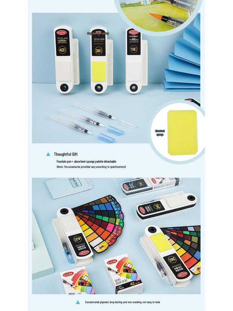 Mastering Solid Watercolors: Hand-Painted Washable Art for Kids and Students