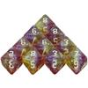 Multi-sided Dice 10pcs 8 Sided Game Dice for DND TRPG Board Game Mixed Colors DND Dice