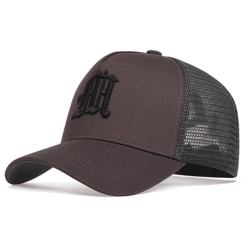 

Unisex M Letter Embroidery Baseball Net Caps Hip Hop Cap Spring Summer Outdoor Adjustable Casual Hats Sunscreen Hat