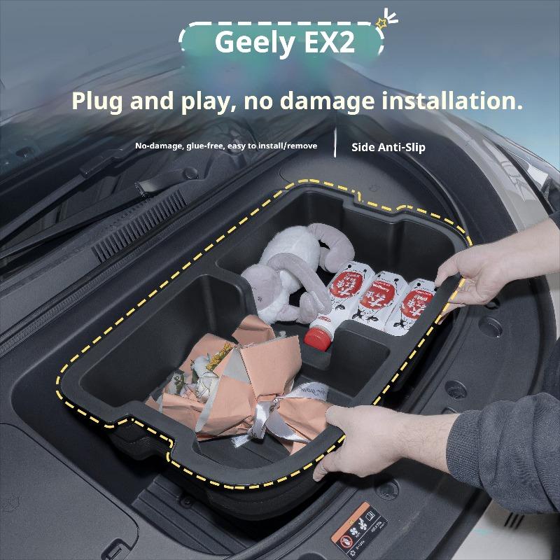 For Geely EX2 Car Front Trunk Storage Box Front Compartment Organizer Interior Storage Modified