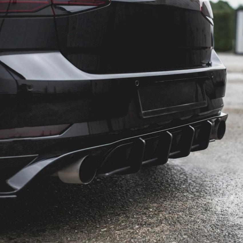 Para Volkswagen Golf MK7.5 GTI TCR 2017-2020 Difusor Trasero Placa Spoiler Labio Splitter Kit de Carrocería Tuning Accesorios para Coche