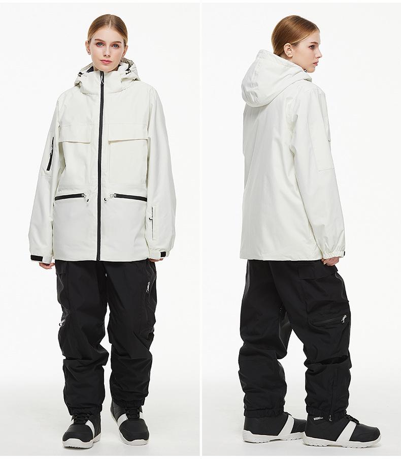Unisex Skijacke 24/25: Winddicht, Wasserdicht, Warm, Single-Board-Stil für Outdoor-Wintersportarten.
