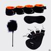 Sex-Fesseln Erotisches Handfessel Bett-Fesselungs-Set Spielzeug Erwachsenen-Sex S&M Fetischspiele Fußfesseln Sklaven-Fesselung Augenbinde Sextoy-Set