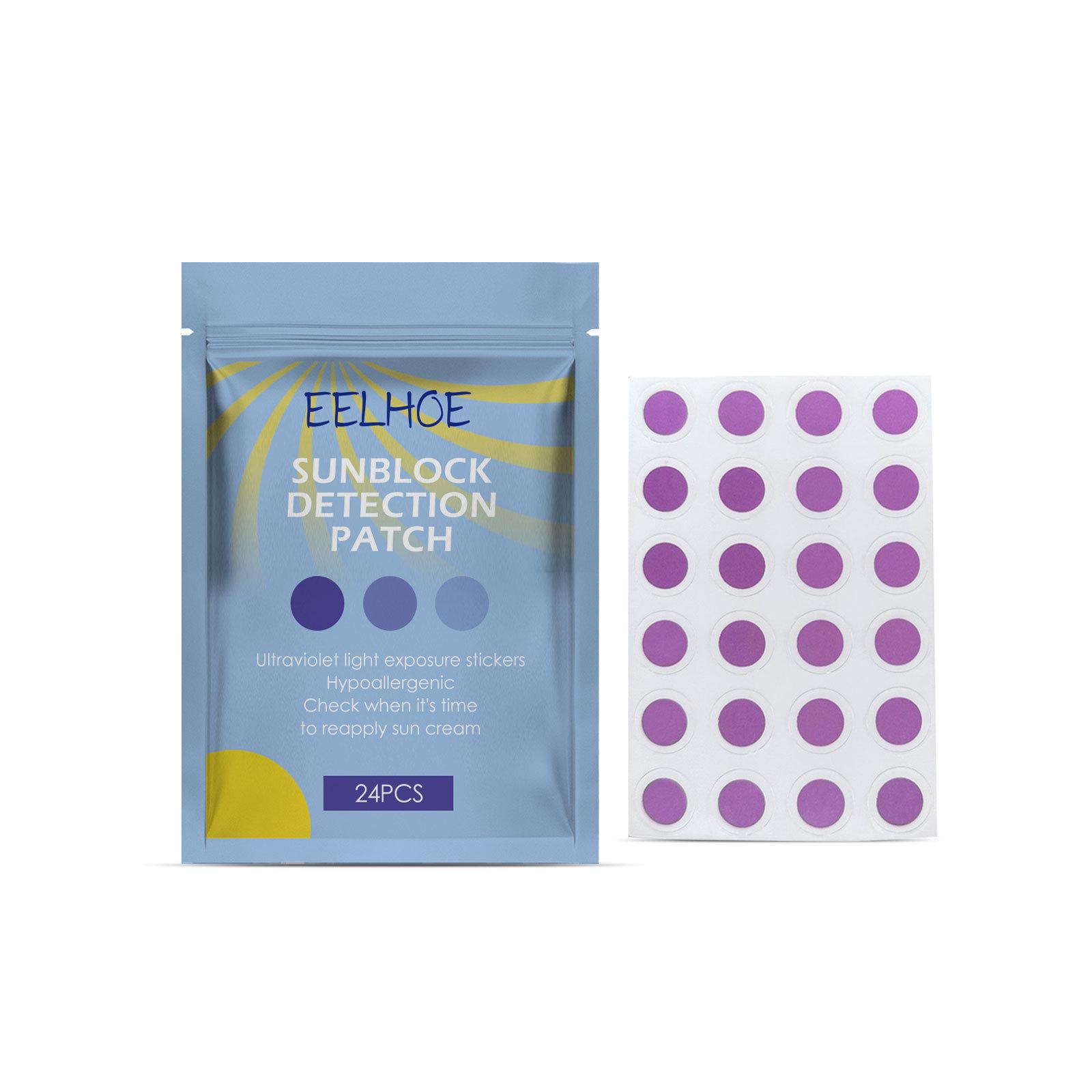 

EELHOE УФ-наклейки, меняющие цвет, летние наклейки для защиты тела от УФ-излучения, меняющие цвет 24pcs