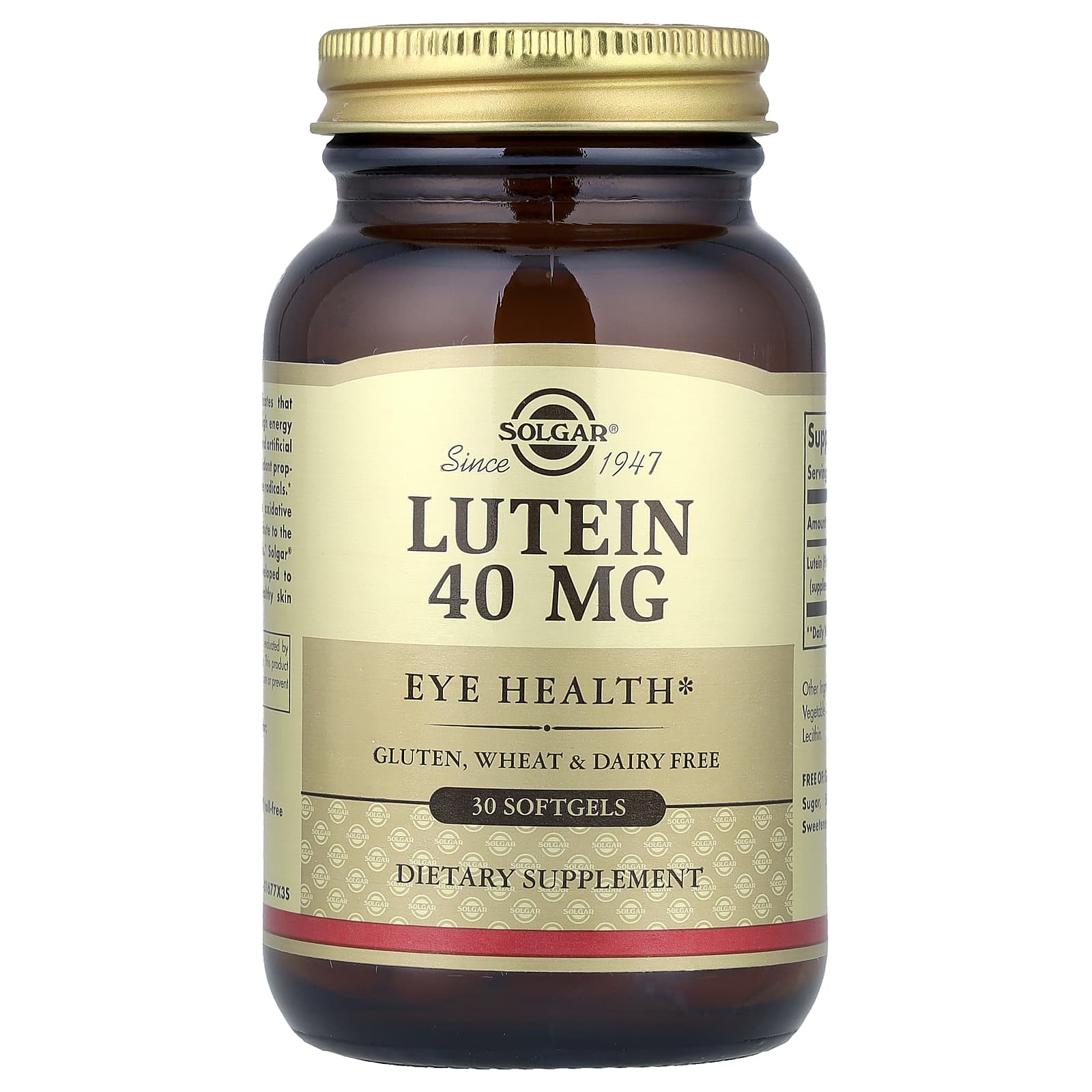 

Lutein, 40Mg, 30 Softgels