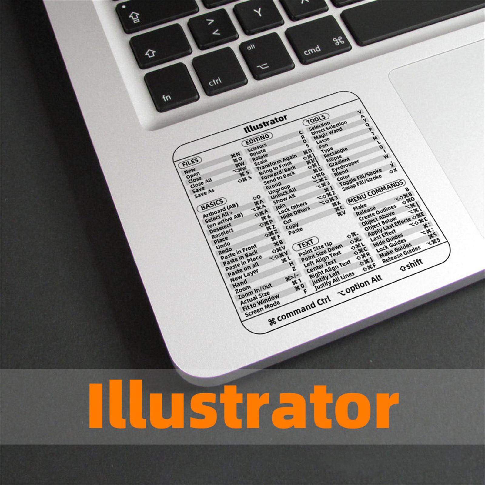 

Наклейки з комбінаціями клавіш, Windows + Word/Excel Короткий довідковий посібник Наклейки з комбінаціями клавіш для будь-якого ноутбука без залишків, вінілові (Ясно) One Size